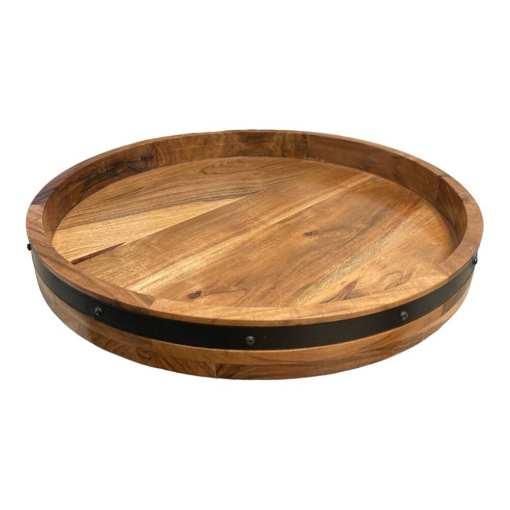 Member's Mark Acacia Wood Farmhouse Lazy Susan, 18"